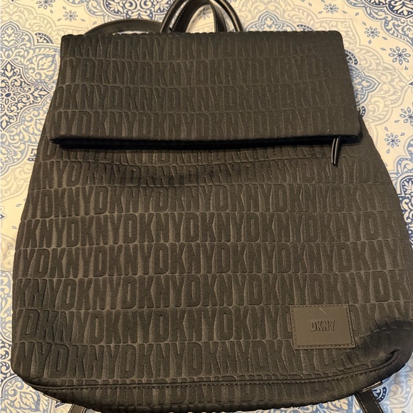 DKNY Monogram Black Backpack